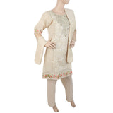 Women's Embroidered Fancy 3Pcs Suit - Skin, Women, Shalwar Suits, Chase Value, Chase Value
