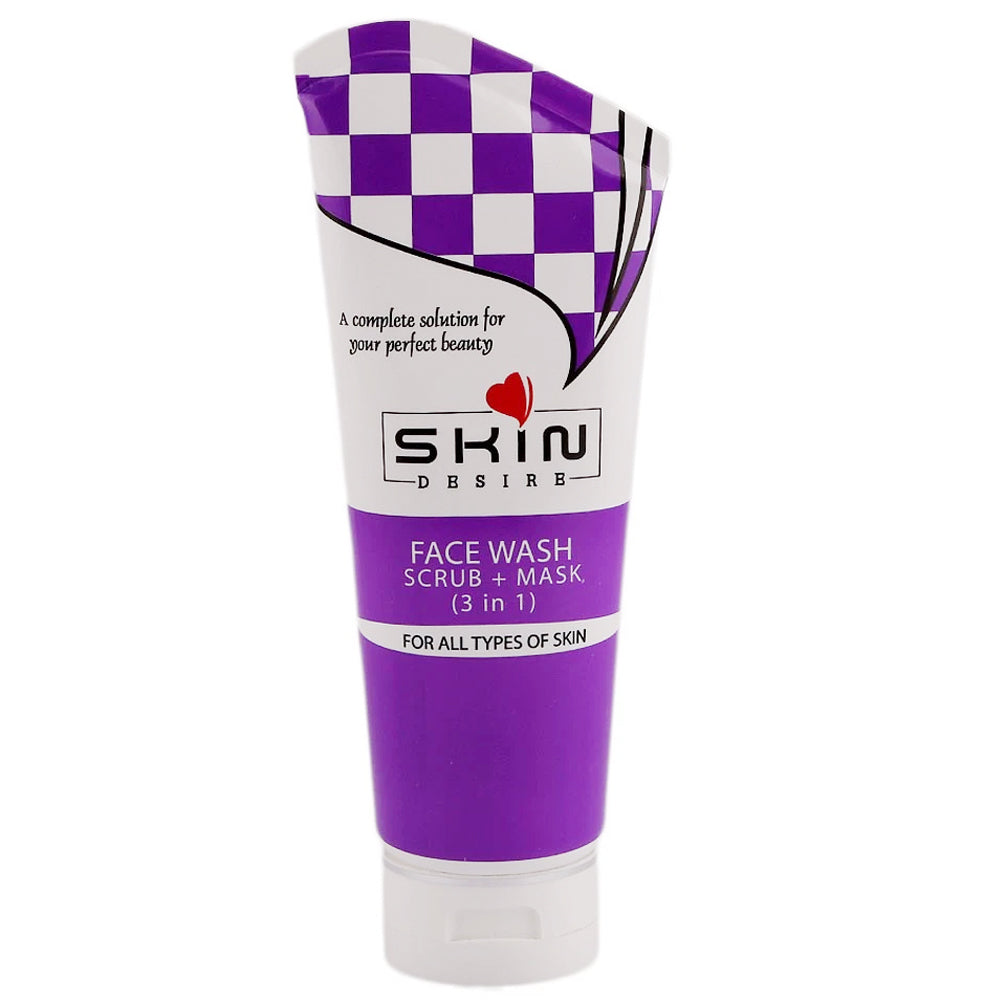 Skin Desire 3in1 Face Wash+Scrub+Mask 175ml, Beauty & Personal Care, Scrubs, Chase Value, Chase Value