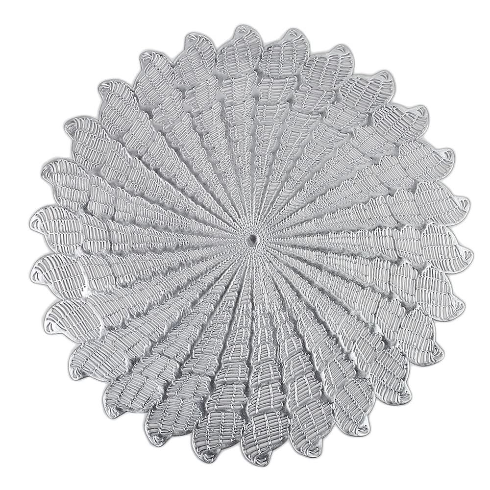 Table Mat Vinyl 6 Pcs Set - D - Silver, Home & Lifestyle, Mats, Chase Value, Chase Value