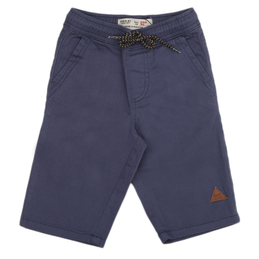 Boys Cotton Bermuda Short - Steel Blue, Kids, Boys Shorts, Chase Value, Chase Value
