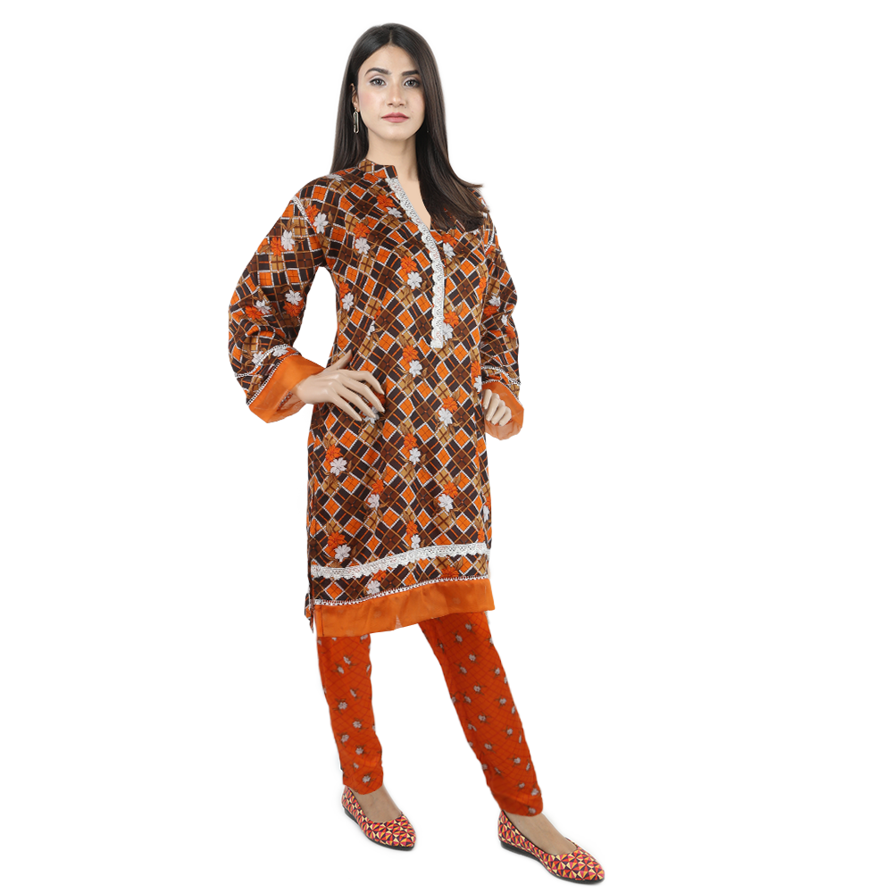 Karizma Printed Lawn 2 Pcs Un-Stitched Suit - 3A, Women, 2Pcs Shalwar Suit, United Textiles, Chase Value