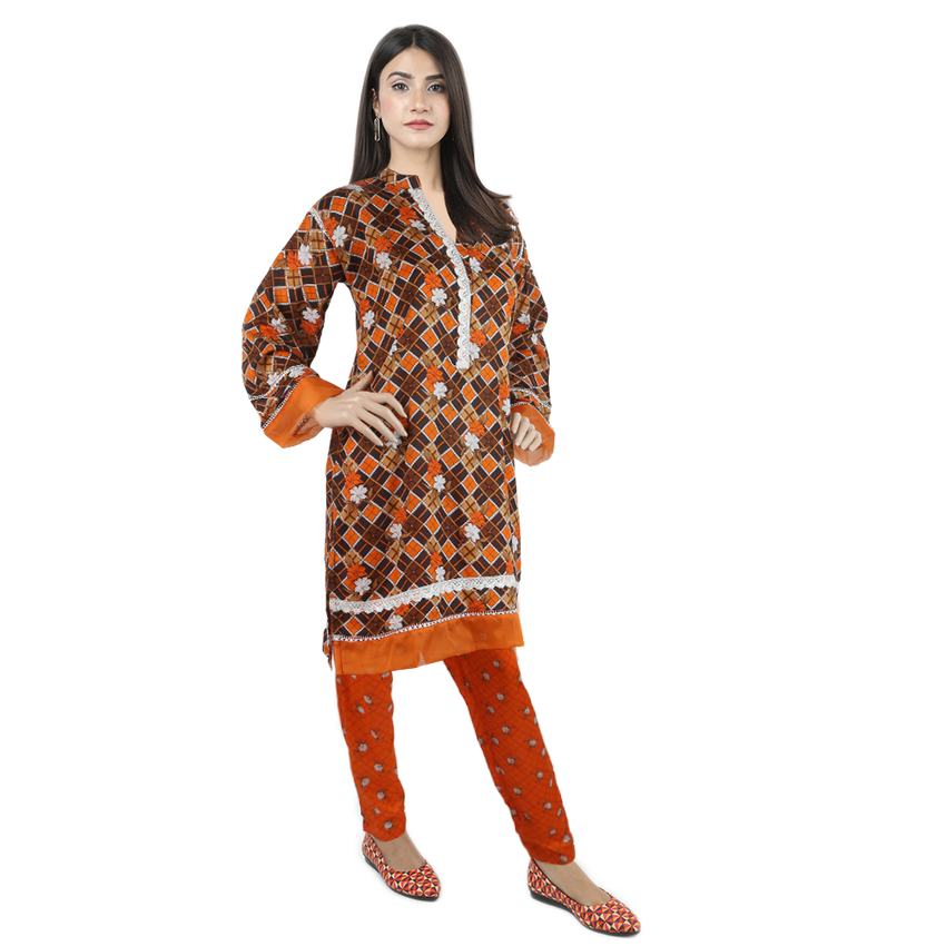 Karizma Printed Lawn 2 Pcs Un-Stitched Suit - 3A, Women, 2Pcs Shalwar Suit, United Textiles, Chase Value