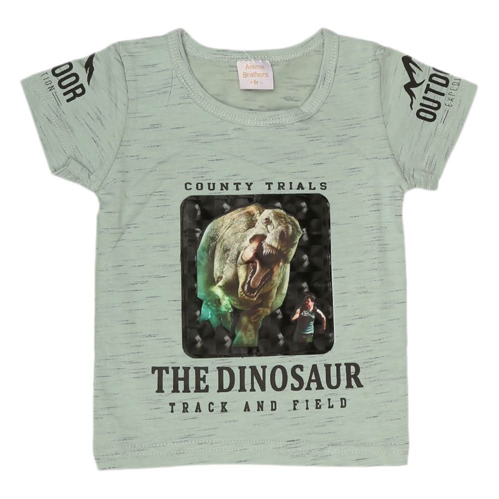 Boys Half Sleeves T-Shirt - Green, Kids, Boys T-Shirts, Chase Value, Chase Value