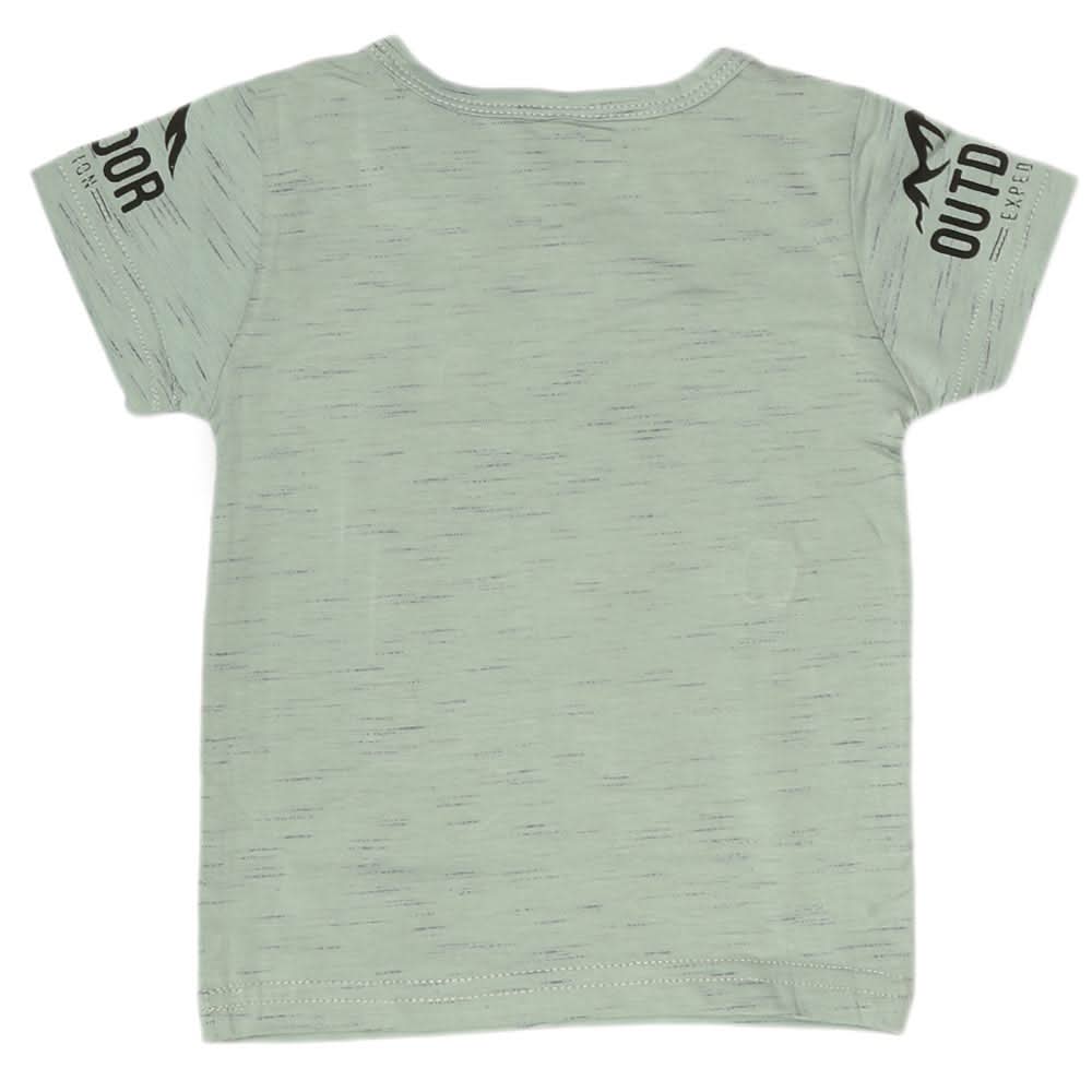 Boys Half Sleeves T-Shirt - Green, Kids, Boys T-Shirts, Chase Value, Chase Value