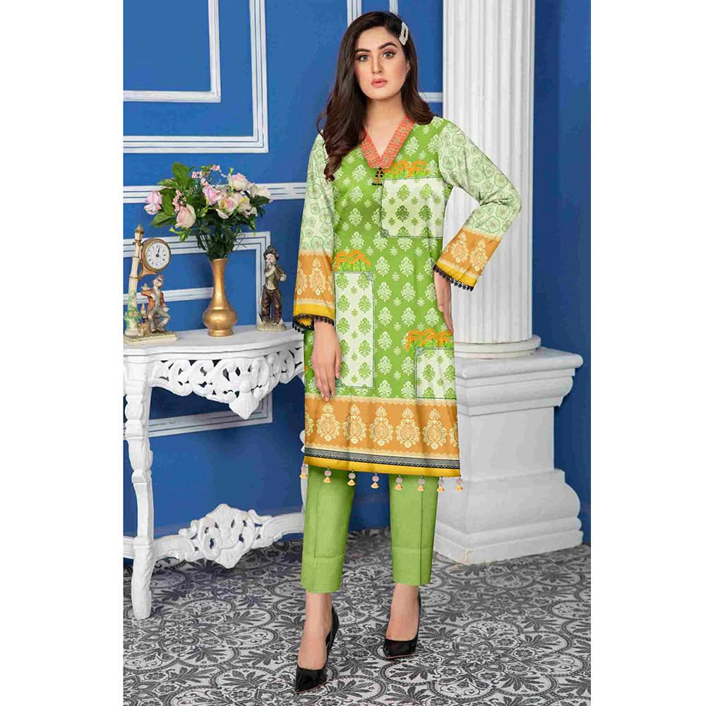 Tehzeeb Digital Khaddar Un-Stitched Kurti V-1, Women, Unstitched Kurti, Ulfat Textile, Chase Value