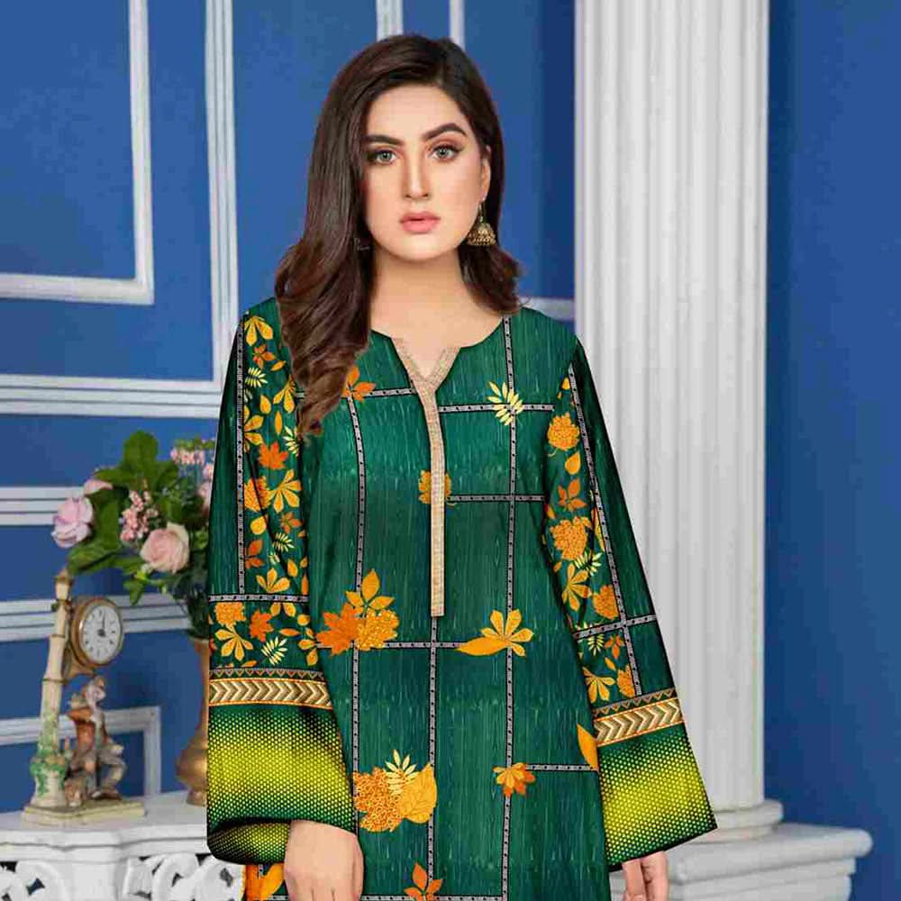Tehzeeb Digital Khaddar Un-Stitched Kurti V-1, Women, Unstitched Kurti, Ulfat Textile, Chase Value