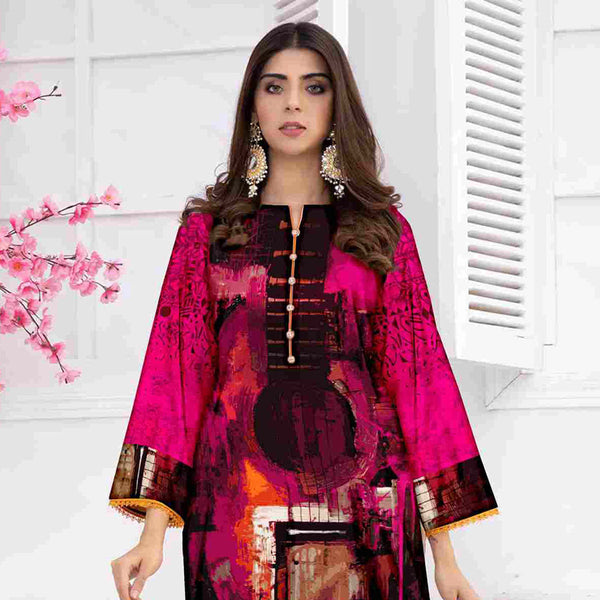 Tehzeeb Digital Khaddar Un-Stitched Kurti V-1, Women, Unstitched Kurti, Ulfat Textile, Chase Value