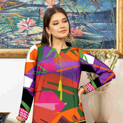 Tehzeeb Digital Khaddar Un-Stitched Kurti V-1, Women, Unstitched Kurti, Ulfat Textile, Chase Value