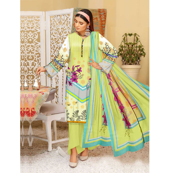 Tehzeeb Digital Printed Cambric 3Pcs Unstitched Suit V1 - 2, Women, 3Pcs Shalwar Suit, Ulfat Textile, Chase Value