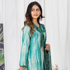 TIE & DYE Printed Cotton 3 Pcs Un-Stitched Suit - 5, Women, 3Pcs Shalwar Suit, ZS Textiles, Chase Value