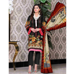 SAQAFAT Twill Digital Printed 3 Pcs Un-Stitched Suit - 1, Women, 3Pcs Shalwar Suit, Ulfat Textile, Chase Value