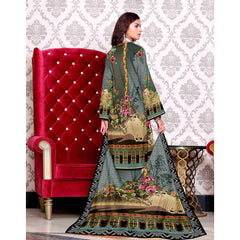 SAQAFAT Twill Digital Printed 3 Pcs Un-Stitched Suit - 2, Women, 3Pcs Shalwar Suit, Ulfat Textile, Chase Value