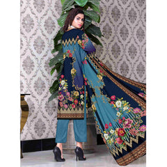SAQAFAT Twill Digital Printed 3 Pcs Un-Stitched Suit - 3, Women, 3Pcs Shalwar Suit, Ulfat Textile, Chase Value