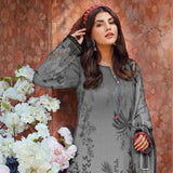 SAQAFAT Twill Digital Printed 3 Pcs Un-Stitched Suit - 7, Women, 3Pcs Shalwar Suit, Ulfat Textile, Chase Value