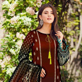 SAQAFAT Twill Digital Printed 3 Pcs Un-Stitched Suit - 8, Women, 3Pcs Shalwar Suit, Ulfat Textile, Chase Value