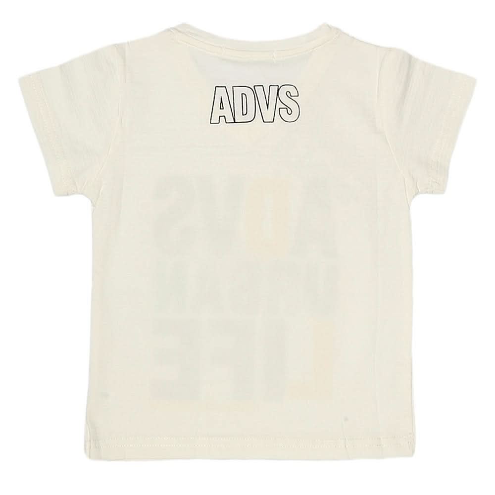 Boys Half Sleeves T-Shirt - White, Kids, Boys T-Shirts, Chase Value, Chase Value