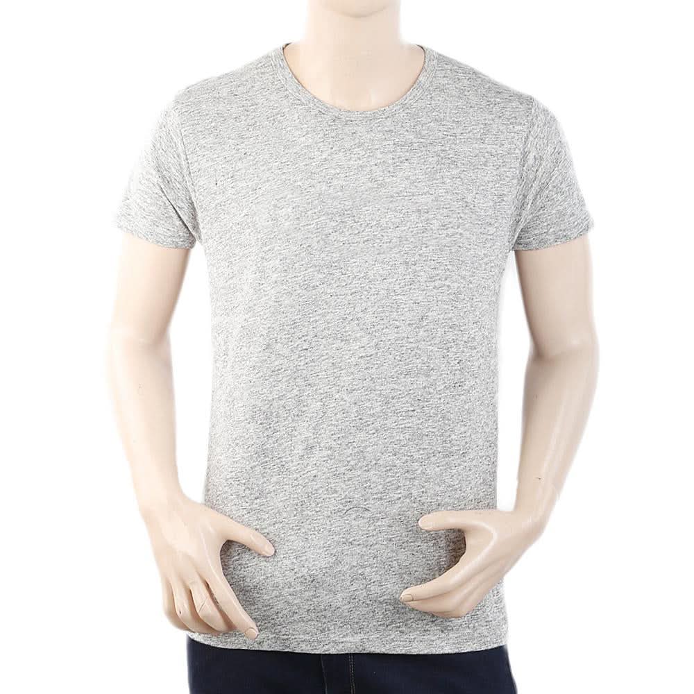 Men's Half Sleeves T-Shirt - Grey, Men, T-Shirts And Polos, Chase Value, Chase Value