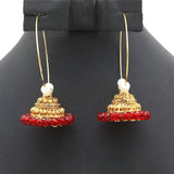 Bali Jhumki Maroon - A, Women, Earrings & Tops, Chase Value, Chase Value