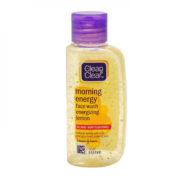 Clean & Clear Morning Energy Energizing Lemon Face Wash - 50ml, Beauty & Personal Care, Face Washes, Chase Value, Chase Value