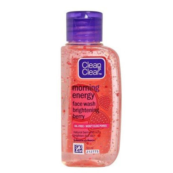 Clean & Clear Morning Energy Brightening Berry Face Wash - 50ml, Beauty & Personal Care, Face Washes, Chase Value, Chase Value