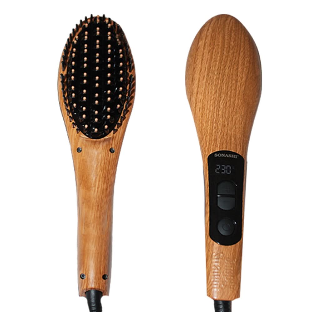 SHS-2069 Brush Straightener Sonashi, Home & Lifestyle, Straightener And Curler, Chase Value, Chase Value