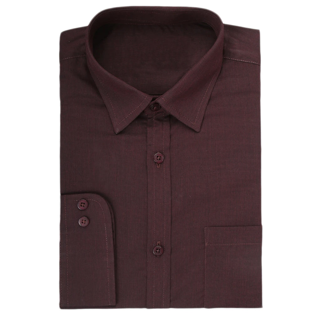 Men's Formal Plain Shirt - Dark Purple, Men, Shirts, Chase Value, Chase Value