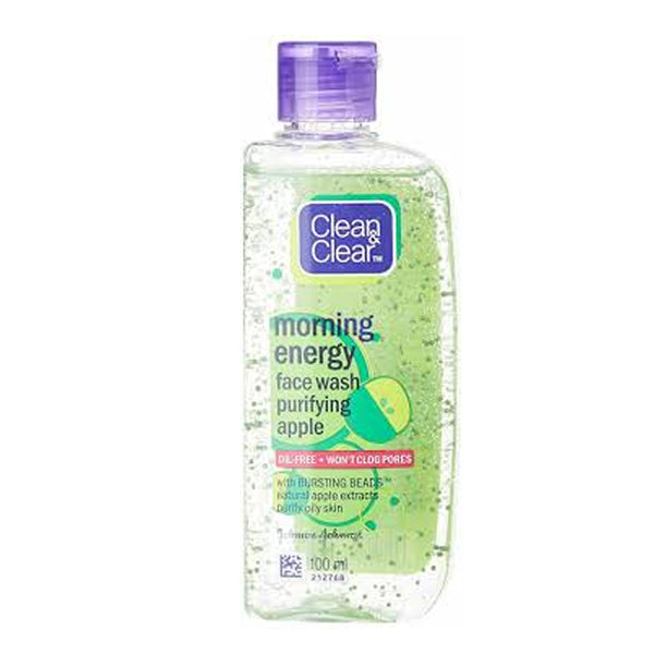 Clean & Clear Morning Energy Purifying Apple Face Wash - 100ml, Beauty & Personal Care, Face Washes, Chase Value, Chase Value