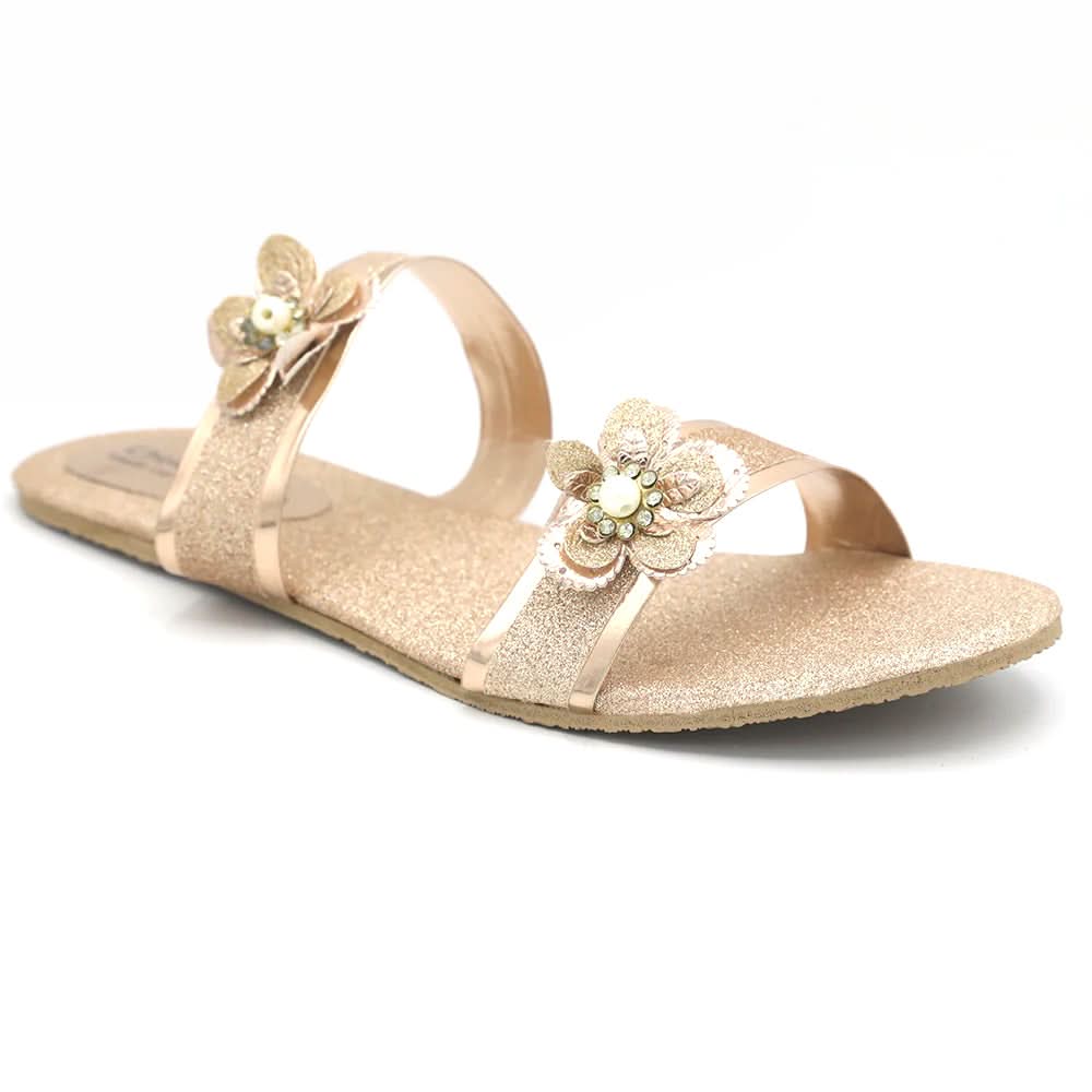 Women's Fancy Slipper S-010 - Peach, Women, Slippers, Chase Value, Chase Value