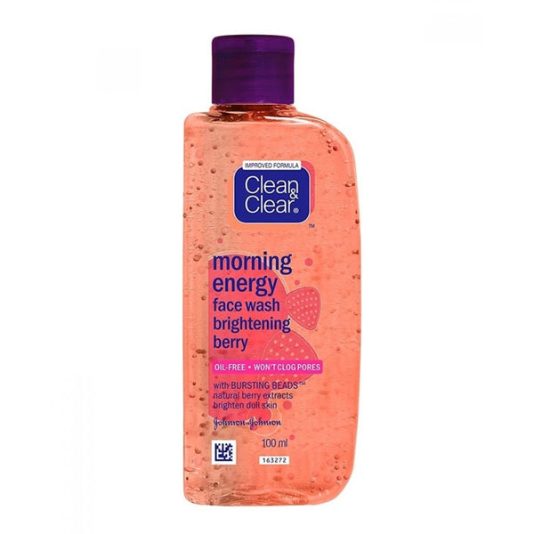 Clean & Clear Morning Energy Brightening Berry Face Wash - 100ml, Beauty & Personal Care, Face Washes, Chase Value, Chase Value
