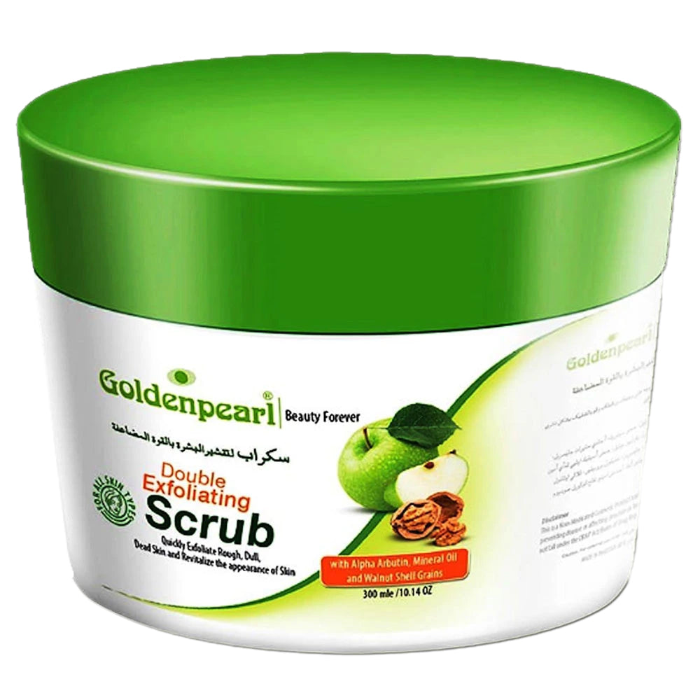 Golden Pearl Double Exfoliating Scrub 300ml, Beauty & Personal Care, Scrubs, Golden Pearl, Chase Value