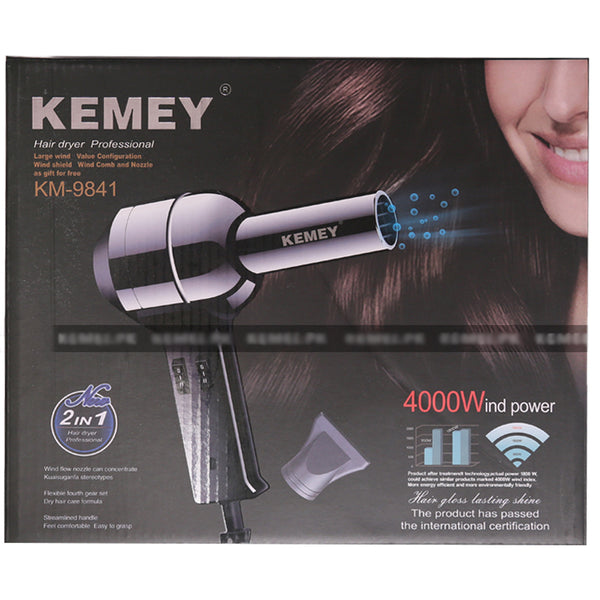 Hair Dryer Kemei KM-9841, Home & Lifestyle, Hair Dryer, Kemei, Chase Value