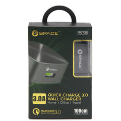 Space Quick Charge 3.0 Wall Charger - Type C, Mobile Charger, Chase Value, Chase Value