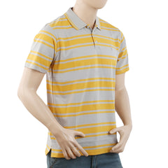 Men's Half Sleeves with Logo Polo T-Shirt - Yellow, Men, T-Shirts And Polos, Chase Value, Chase Value
