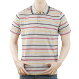 Men's Half Sleeves with Logo Polo T-Shirt - Grey, Men, T-Shirts And Polos, Chase Value, Chase Value