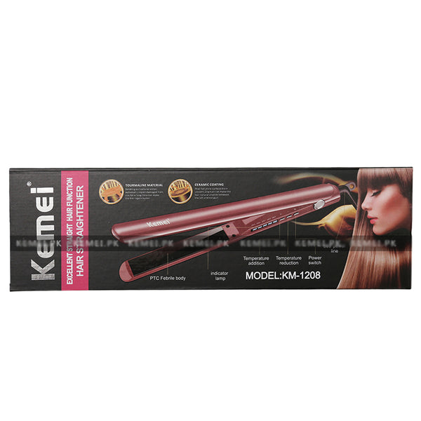 Straightener Kemei KM-1208, Home & Lifestyle, Straightener And Curler, Kemei, Chase Value