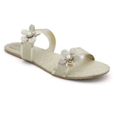 Women's Fancy Slipper S-010 - Golden, Women, Slippers, Chase Value, Chase Value
