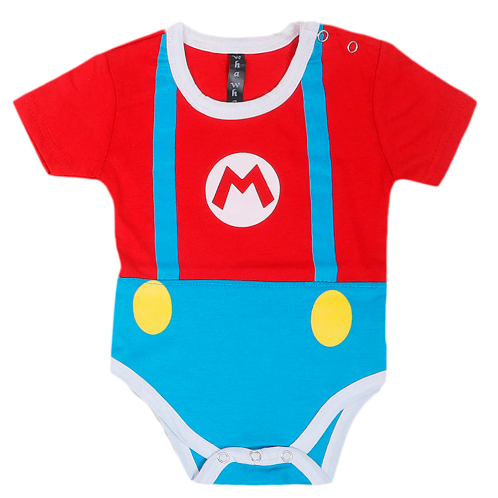 Newborn Boys Character Romper - Red, Newborn Boys Rompers, Chase Value, Chase Value