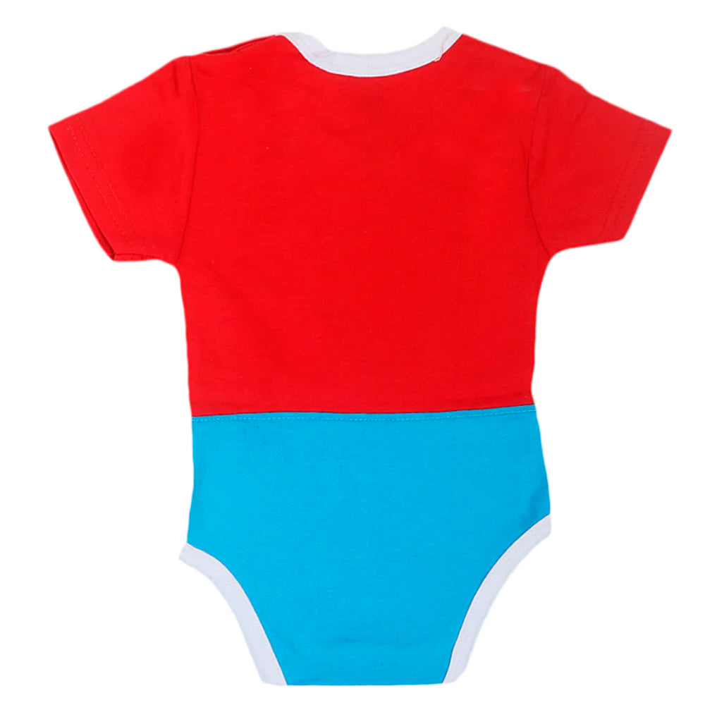 Newborn Boys Character Romper - Red, Newborn Boys Rompers, Chase Value, Chase Value