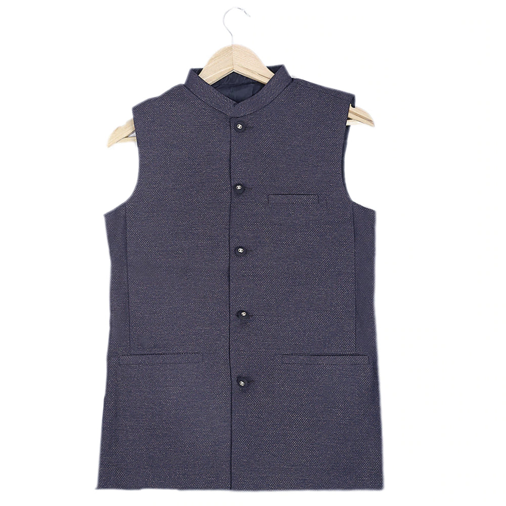 Men's Waist Coat Fancy Suit - Navy Blue, Men, Waist Coats, Chase Value, Chase Value