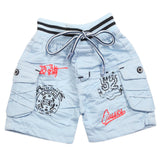 Newborn Boys Cotton Shorts - Light Blue, Newborn Boys Shorts & Pants, Chase Value, Chase Value