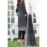 Daman Printed Lawn Black & White Lawn Collection 3 Pcs Un-Stitched Suit - 2, Women, 3Pcs Shalwar Suit, VS Textiles, Chase Value