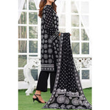Daman Printed Lawn Black & White Lawn Collection 3 Pcs Un-Stitched Suit - 3, Women, 3Pcs Shalwar Suit, VS Textiles, Chase Value