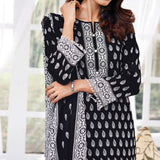 Daman Printed Lawn Black & White Lawn Collection 3 Pcs Un-Stitched Suit - 1, Women, 3Pcs Shalwar Suit, VS Textiles, Chase Value