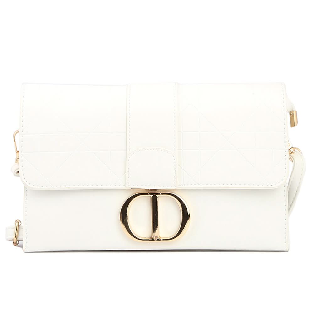 Women's Clutch 68010 - White, Women, Clutches, Chase Value, Chase Value