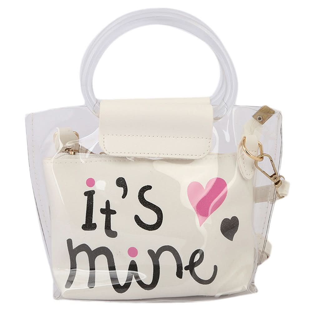 Girls Shoulder Bag 001 - White, Kids, Kids Bags, Chase Value, Chase Value