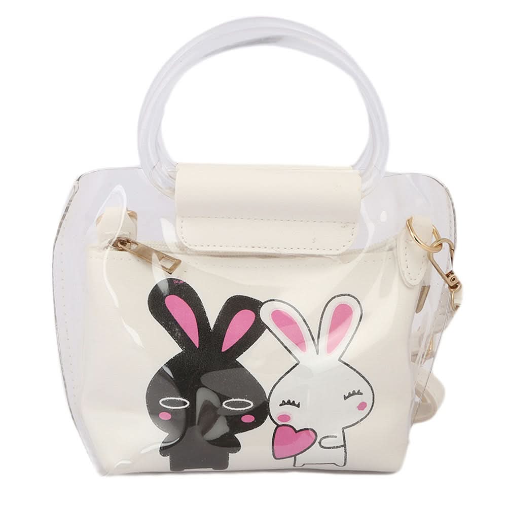 Girls Shoulder Bag 003 - White, Kids, Kids Bags, Chase Value, Chase Value