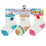 Newborn Socks Pack Of 3 - W, Newborn Caps, Shoes & Socks, Chase Value, Chase Value