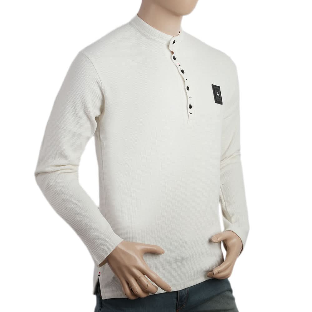 Men's Full Sleeves Fancy Jumper - White, Men, Sweater and Sweat Shirts, Chase Value, Chase Value