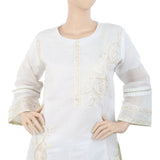 Women's Embroidered Fancy 3Pcs Suit - White, Women, Shalwar Suits, Chase Value, Chase Value