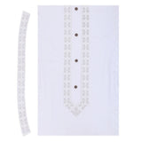 Men's Mashriq Embroidered Un-Stitched Suit - White, Men, Unstitched Fabric, Chase Value, Chase Value